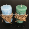 Delightful Colors Vanilla Flavor White Plain Pillar Candle Scented